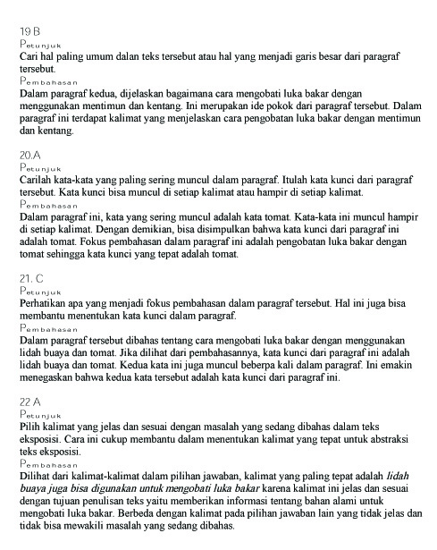 soal bahasa indonesia: kumpulan soal teks eksposisi