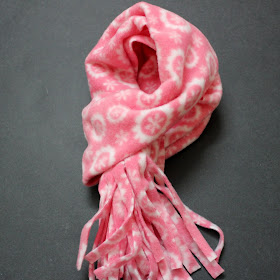 no sew fringed scarf tutorial