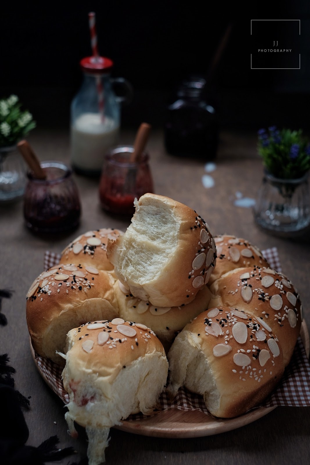 爱厨房的幸福之味: 香甜果酱面包（低温发酵12小时）Sweet Jam Bread（Low Temperature Fermentation ...