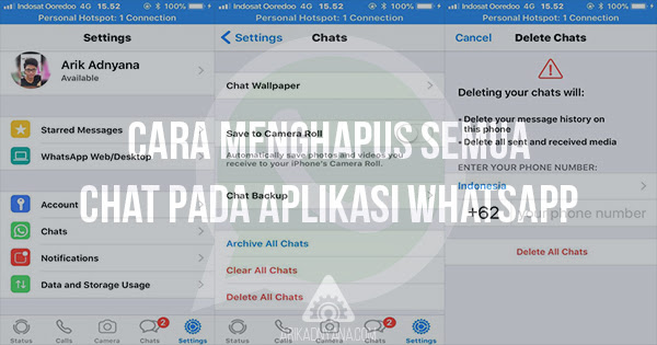 Cara Menghapus Semua Chat di Whatsapp Messenger