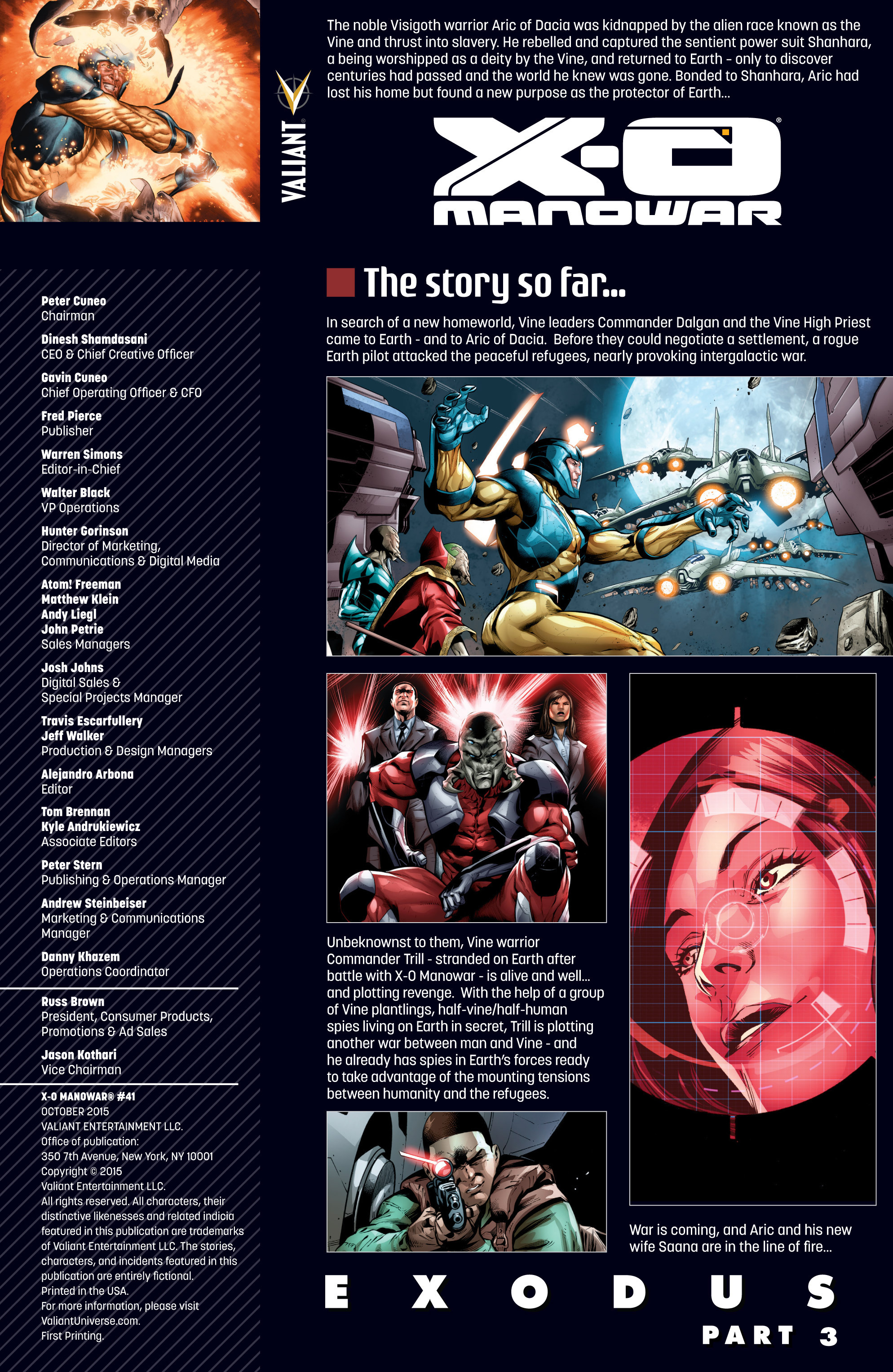 Read online X-O Manowar (2012) comic -  Issue #41 - 2