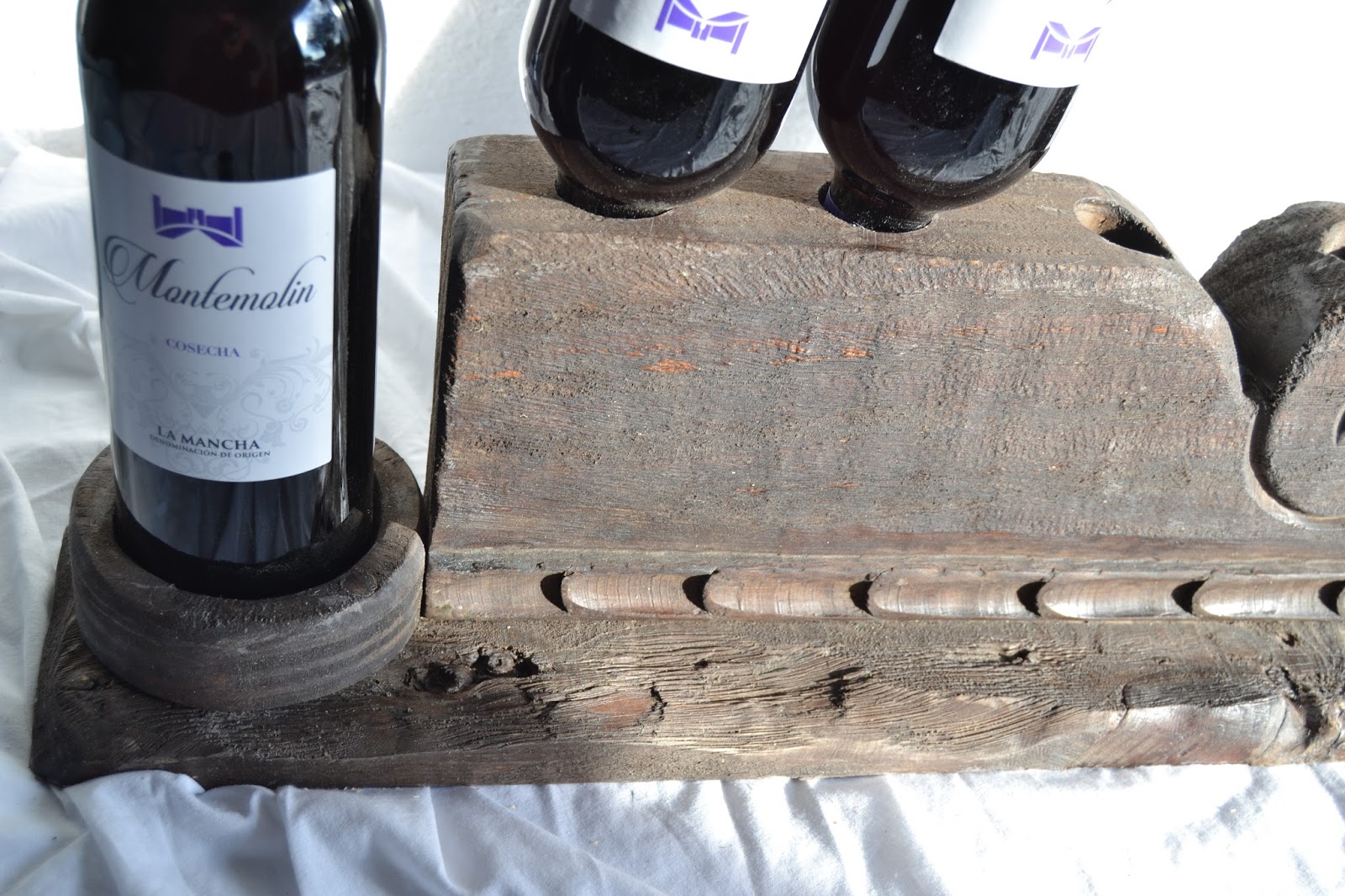 ARTESANÍA RÚSTICA EN MADERA botelleros rústicos