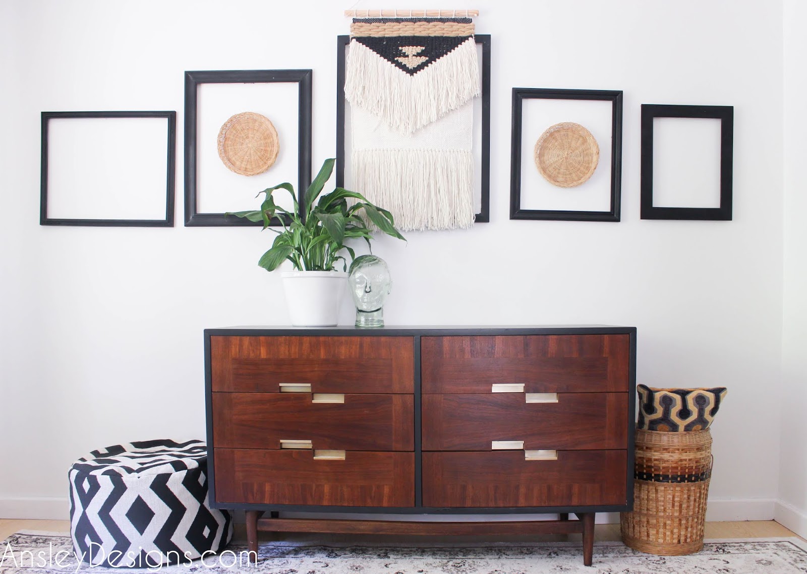 Ansley Designs Funky Mid Century Modern Dresser Makeover