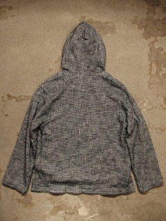 ts(s) "Loose Fit Pullover Parka in Navy Knitty Dobby Cotton*Nylon Cloth"