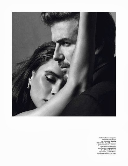 Victoria and David Beckham in Vogue Paris
