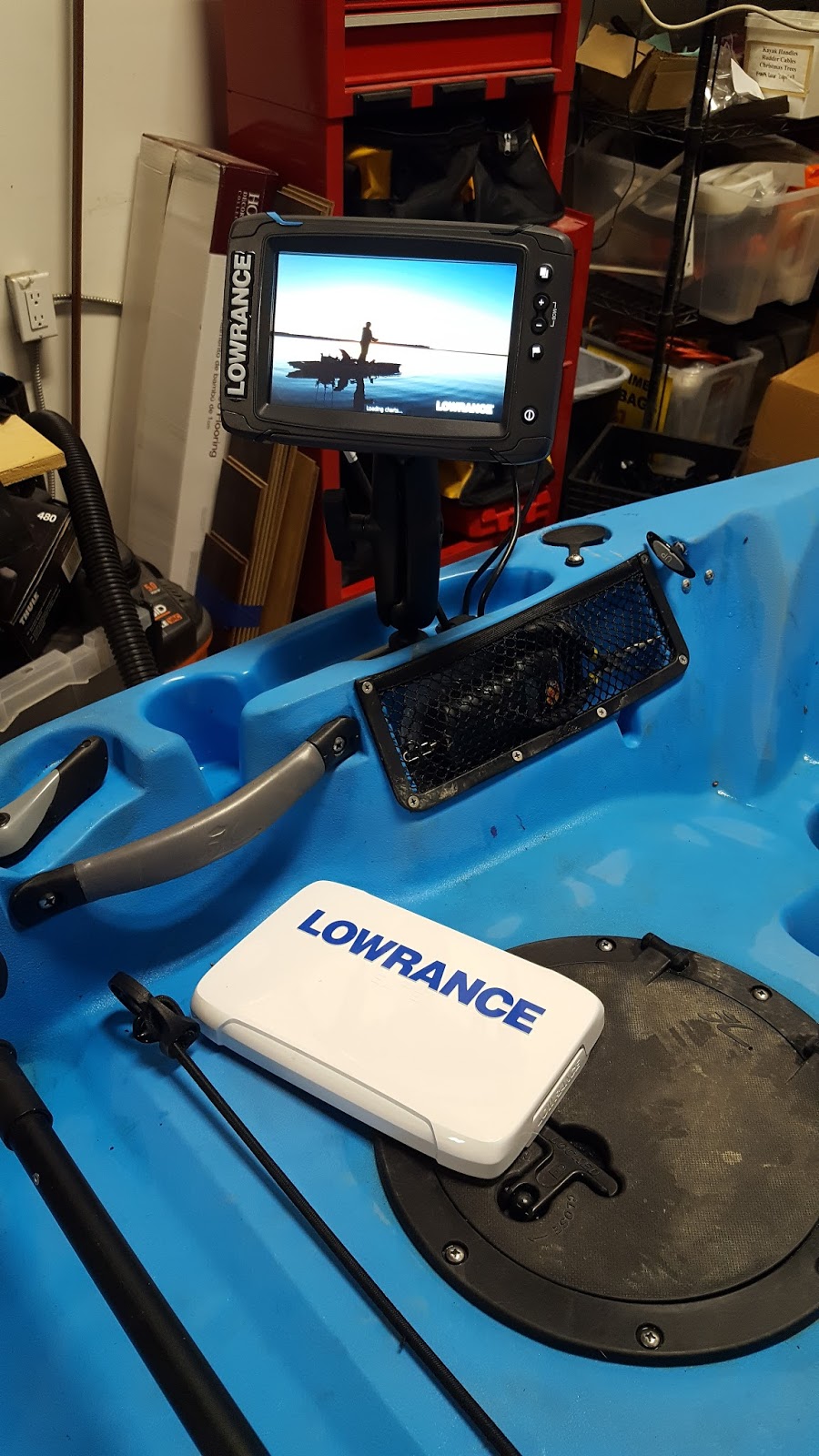 Headwaters Fishing Team Installing a Lowrance 7TI on a Hobie Outback