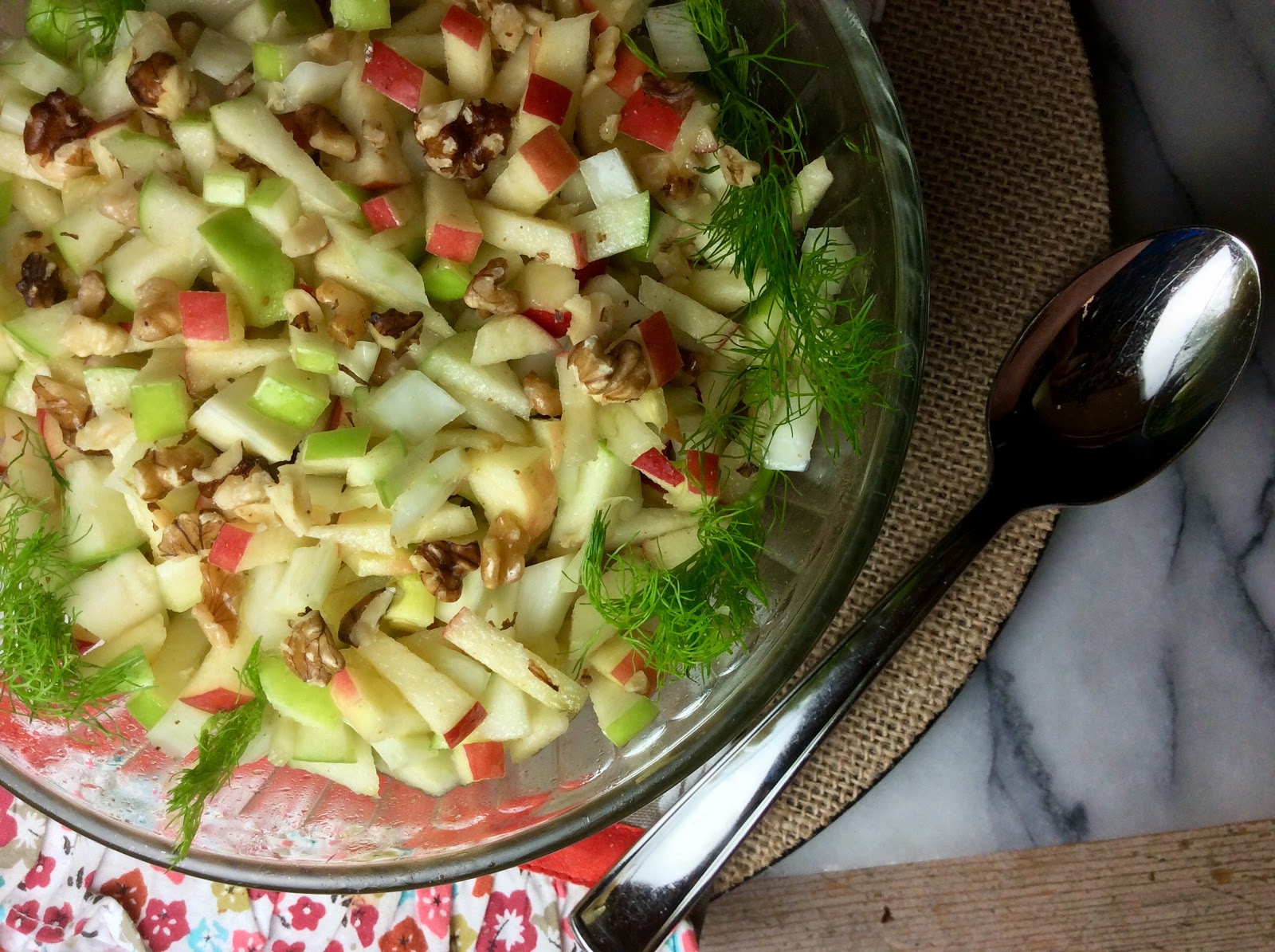 Food Fitness by Paige Apple Fennel Walnut Salad