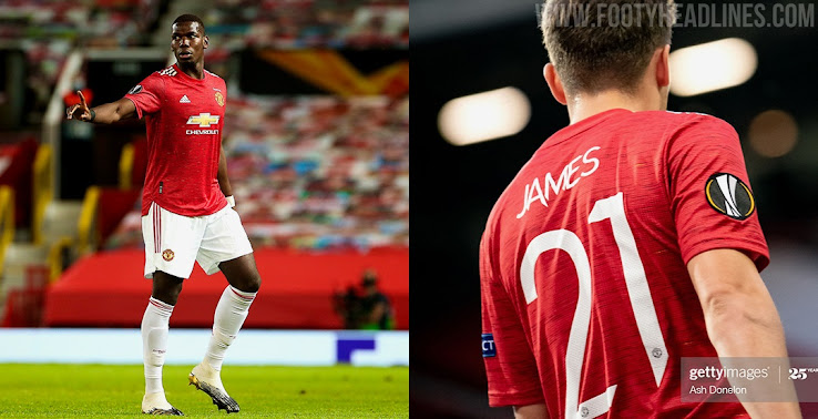 On Pitch: Manchester United 20-21 Home Kit With Alternative Socks