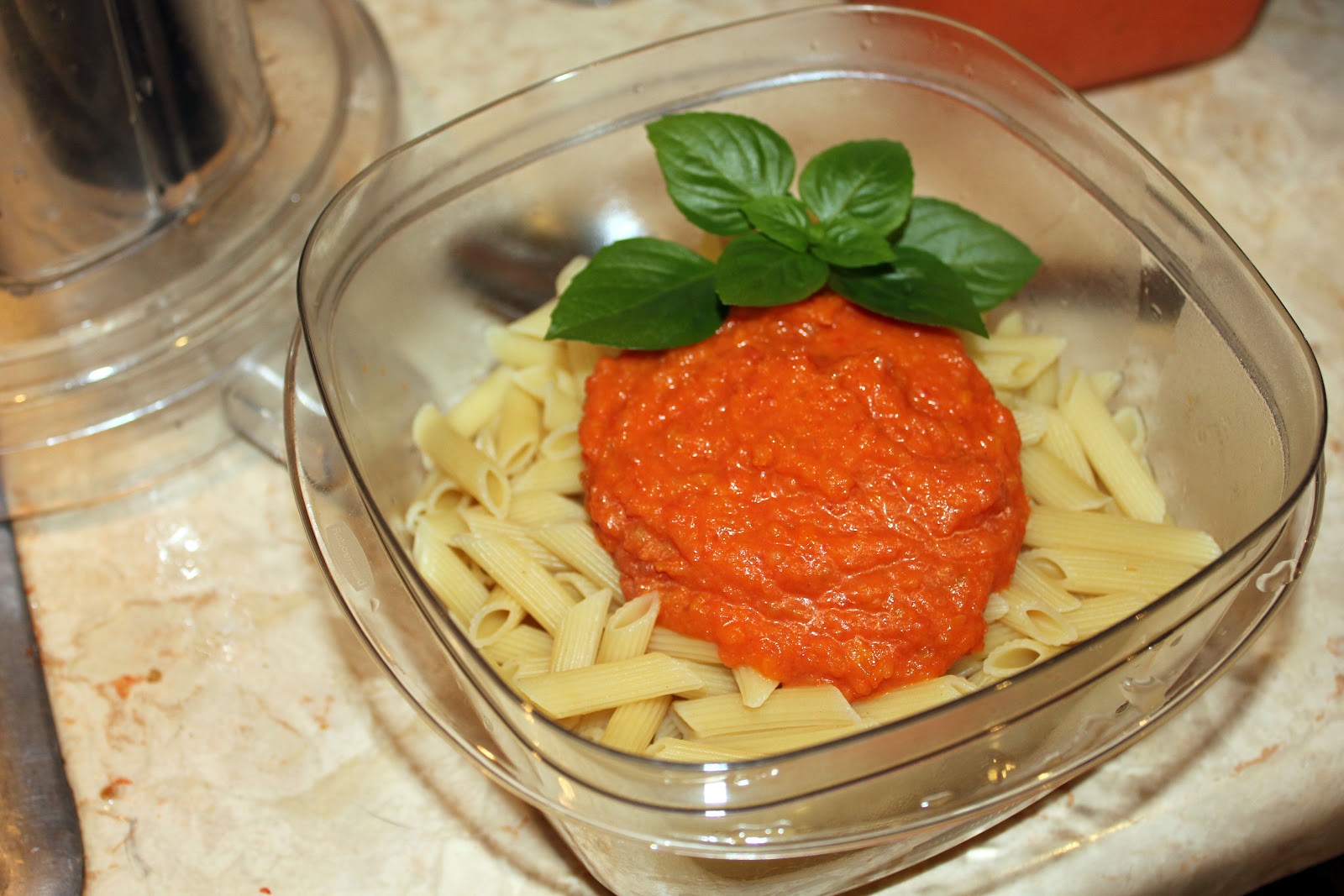 Jen's Food Adventures Pasta with fresh plum (roma) tomato sauce