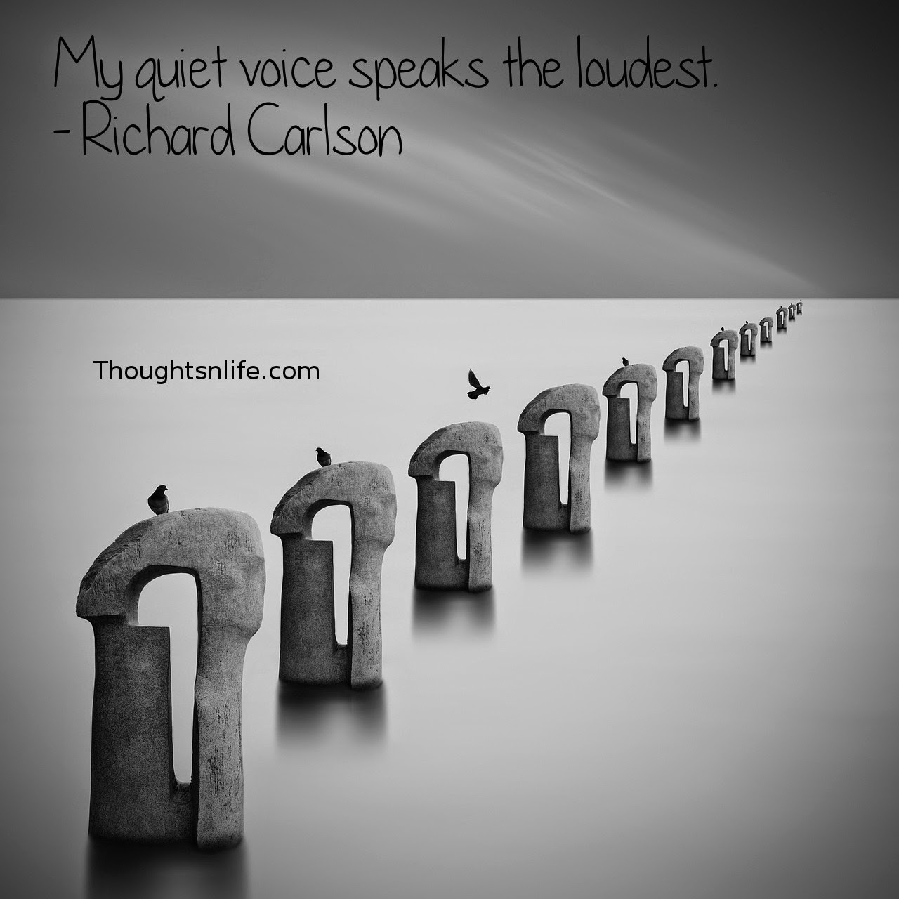 Thoughtsnlife.com: My quiet voice speaks the loudest. - Richard Carlson