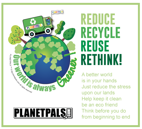 Reduce Reuse Recycle Poem For Kids