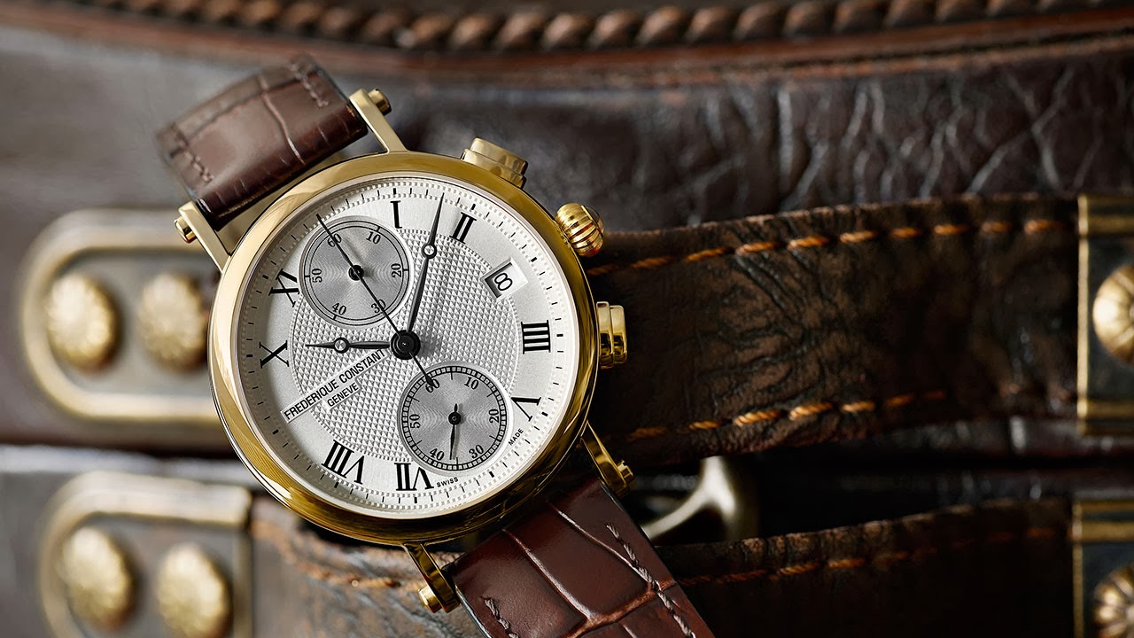 Frédérique Constant Lady Chronograph Quartz Watch brown