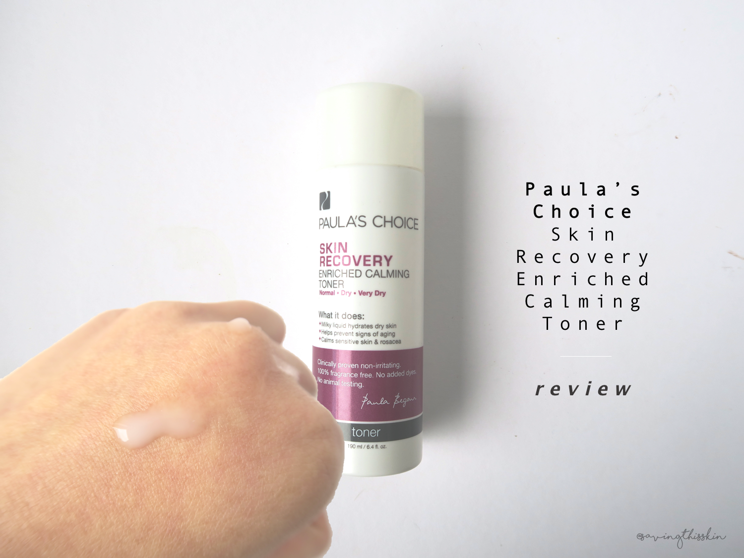 saving this skin Review Paula’s Choice Skin Recovery Calming Toner Singapore Skincare Blog
