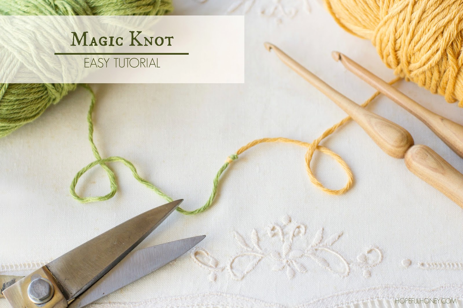 ... , Crochet, Create: How To: The Magic Knot (Yarn Join) - Easy Tutorial