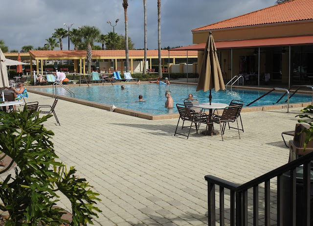 The lap style swimming pool at Cypress Lakes.