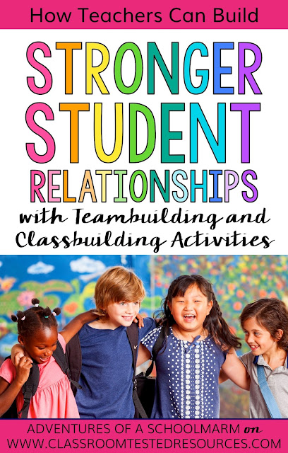 Teambuilding and Classbuilding ideas to help your students feel valued and important to the class. 