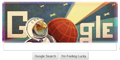 Google Doodle celebrate 50th Anniversary of the First Human Spaceflight, Google's first manned space flight doodle,
