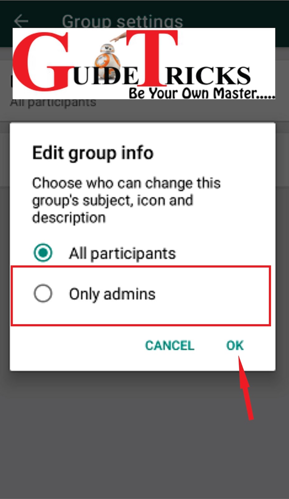 WhatsApp New Feature: you can now restrict group members from changing