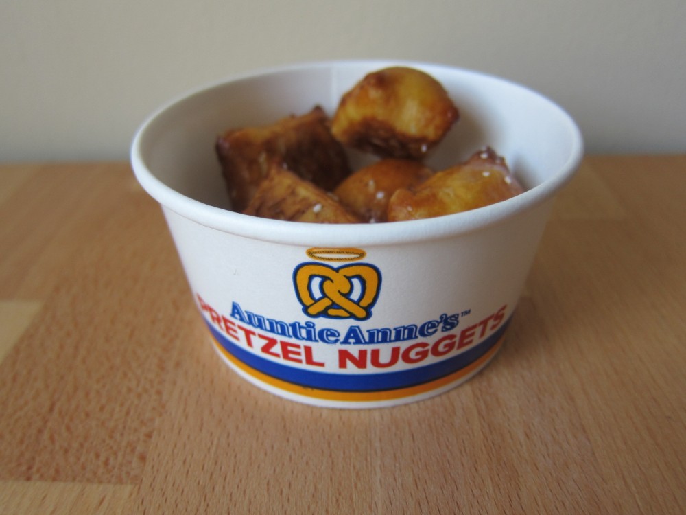 Review Arby's Auntie Anne's Cheddar Pretzel Nuggets