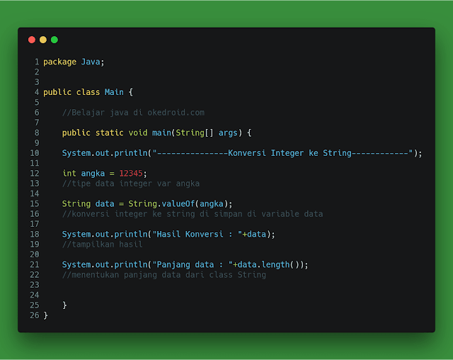 Belajar Konversi String Ke Integer Dalam Jadwal Java - Java Media Kita