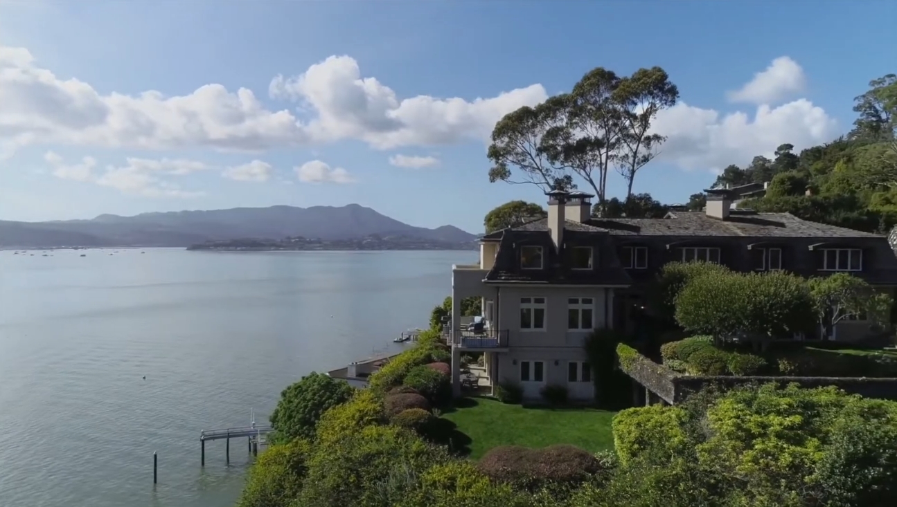 16 Photos vs. Inside Elegant Mansion with Beautiful View in Belvedere California vs. Interior Design Tour
