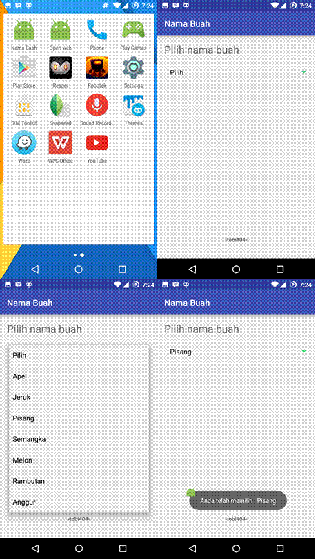 Suarpalauu: Membuat Menu Drop Down (Studi Kasus Nama Buah) pada Android ...
