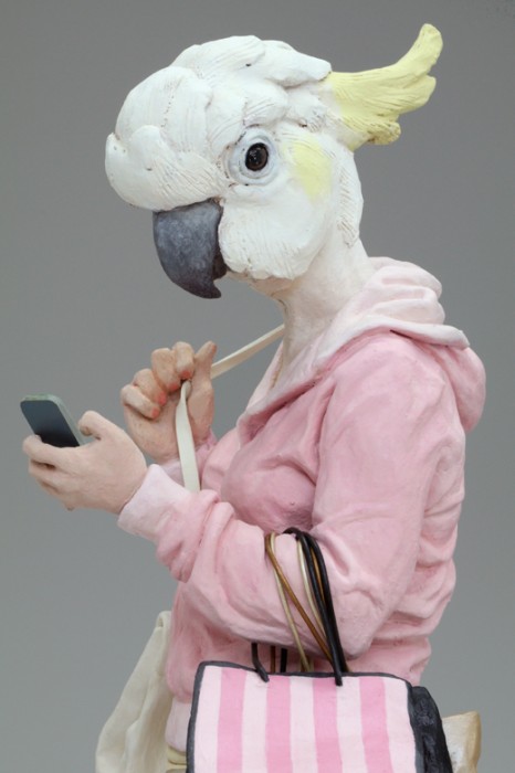 Alessandro Gallo arte esculturas antropomórfica surreais cabeças animais sociedade comportamento