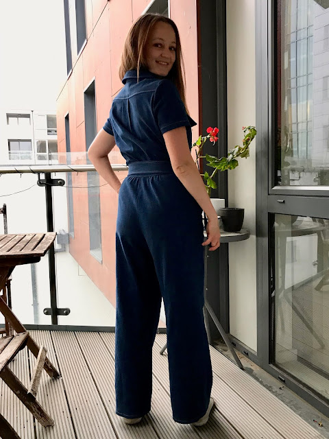 Diary of a Chain Stitcher: McCalls 7330 Jumpsuit in Indigo Denim from Fabric Godmother