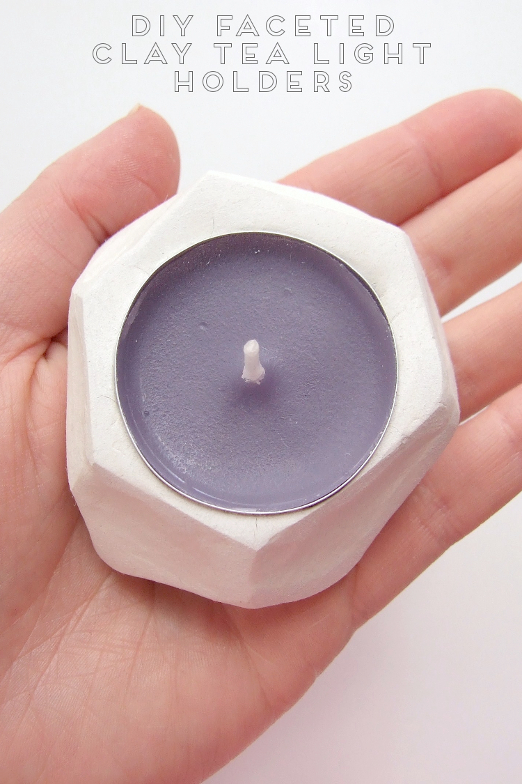 DIY FACETED CLAY TEA LIGHT HOLDERS. Gathering Beauty