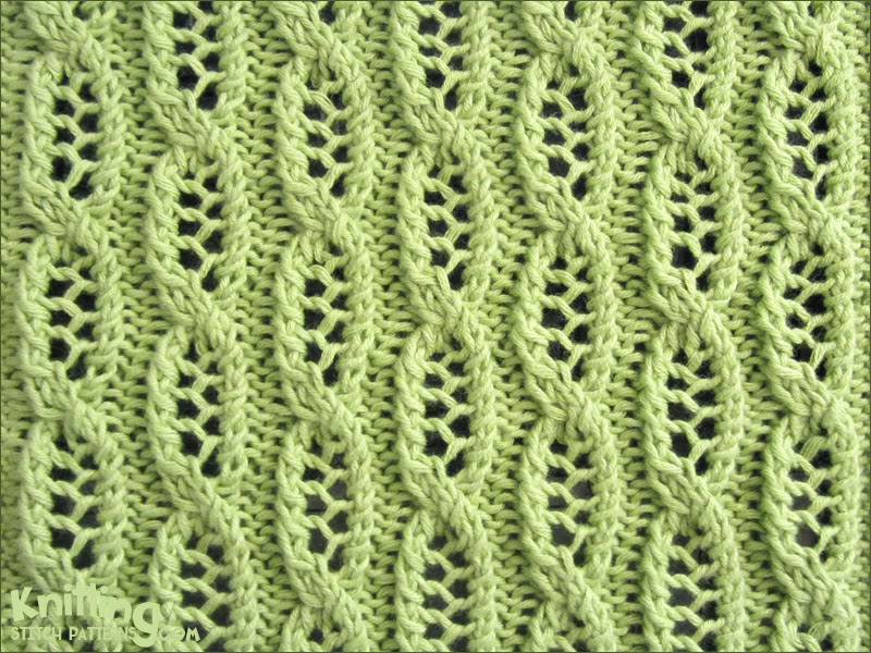 Lace Cable stitch pattern