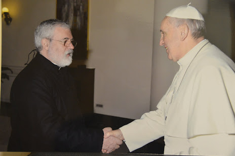 Rev Fr Tomas and Pope Francisco