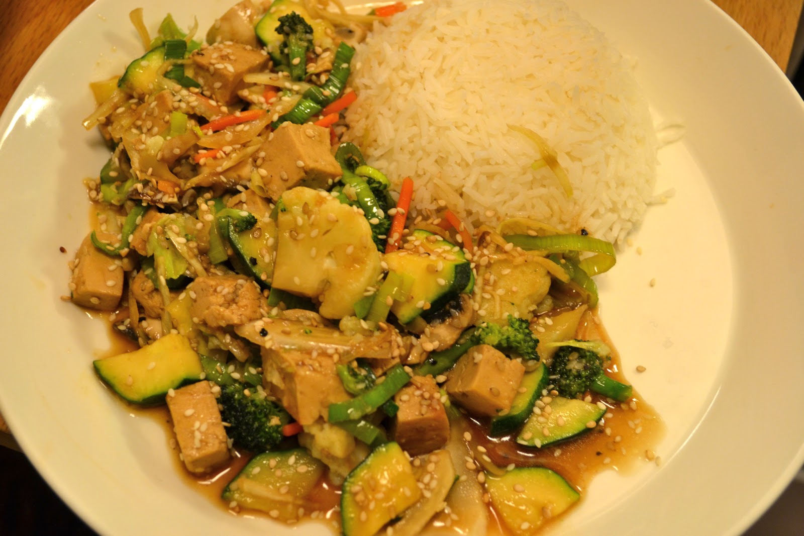 Mastertofu Stir fried Tofu Wok with Sesame sauce