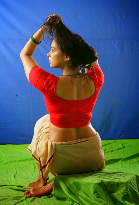 Shweta Menon Hot Photoshoot In Red Blouse Hot4sure