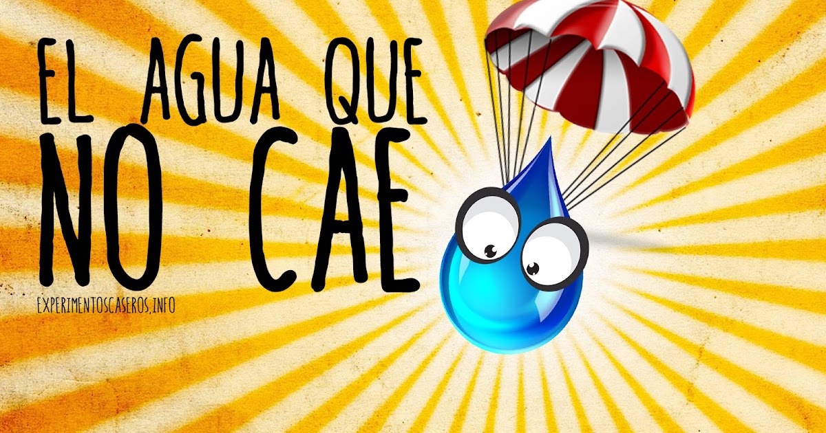 Experimentos caseros Agua que no cae Experimento con una media y un