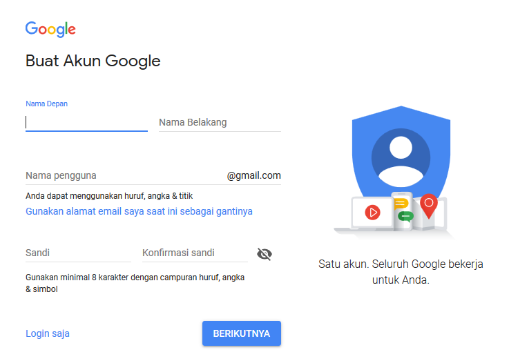Cara Membuat Akun Email Gmail Google Untuk Daftar Game Online