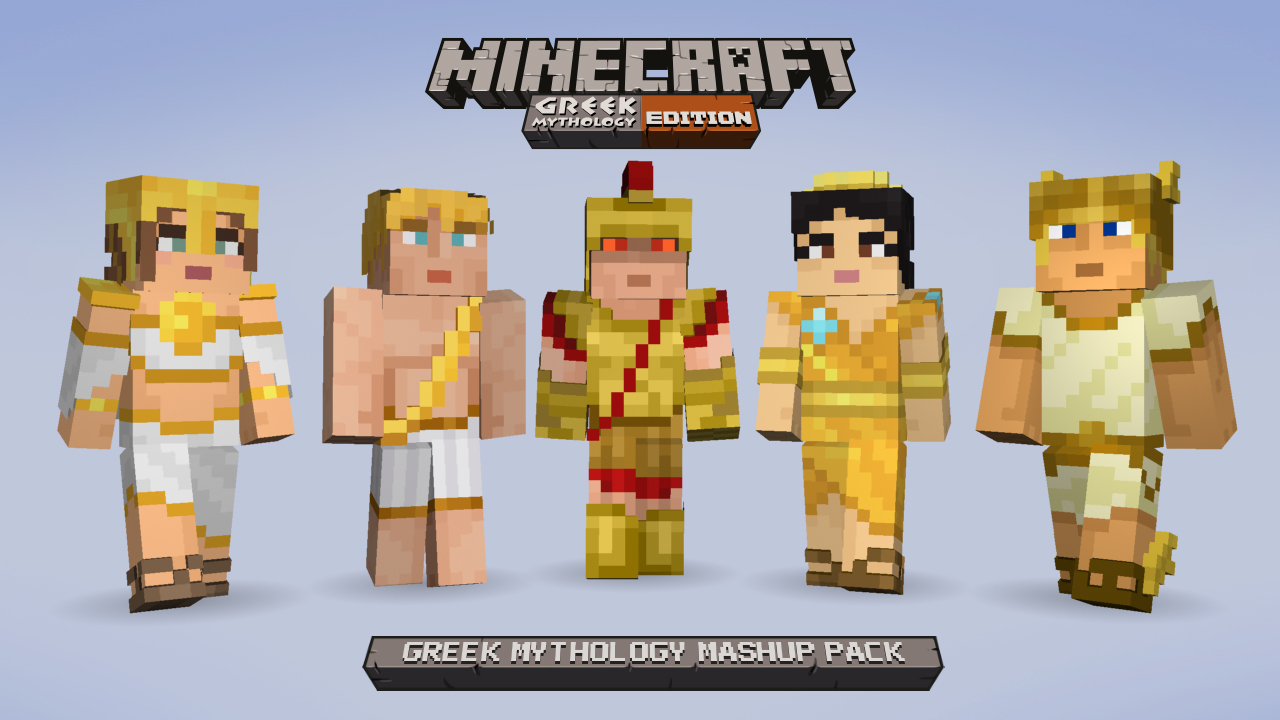 Nova DLC 'Greek Mythology Mash-up Pack' é lançada para Minecraft na XBL