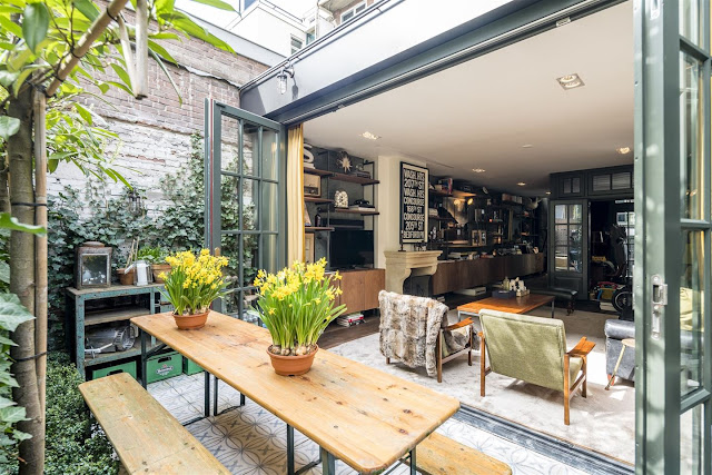 Former garage in Amsterdam transformed into an amazing industrial style home