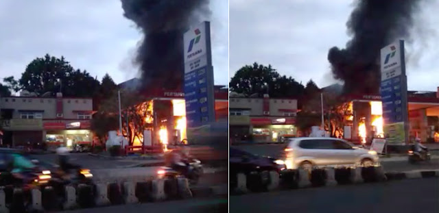 SPBU Jambu Dua Bogor Terbakar, Lihat Videonya SPBU Jambu Dua Bogor Terbakar, Lihat Videonya