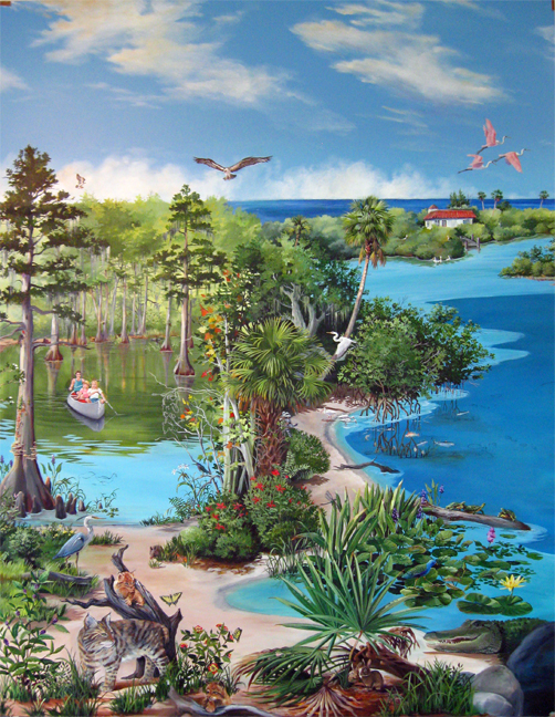 Vero Beach Mural May 30th, Our 83rd Vero Beach Mural Painting Session