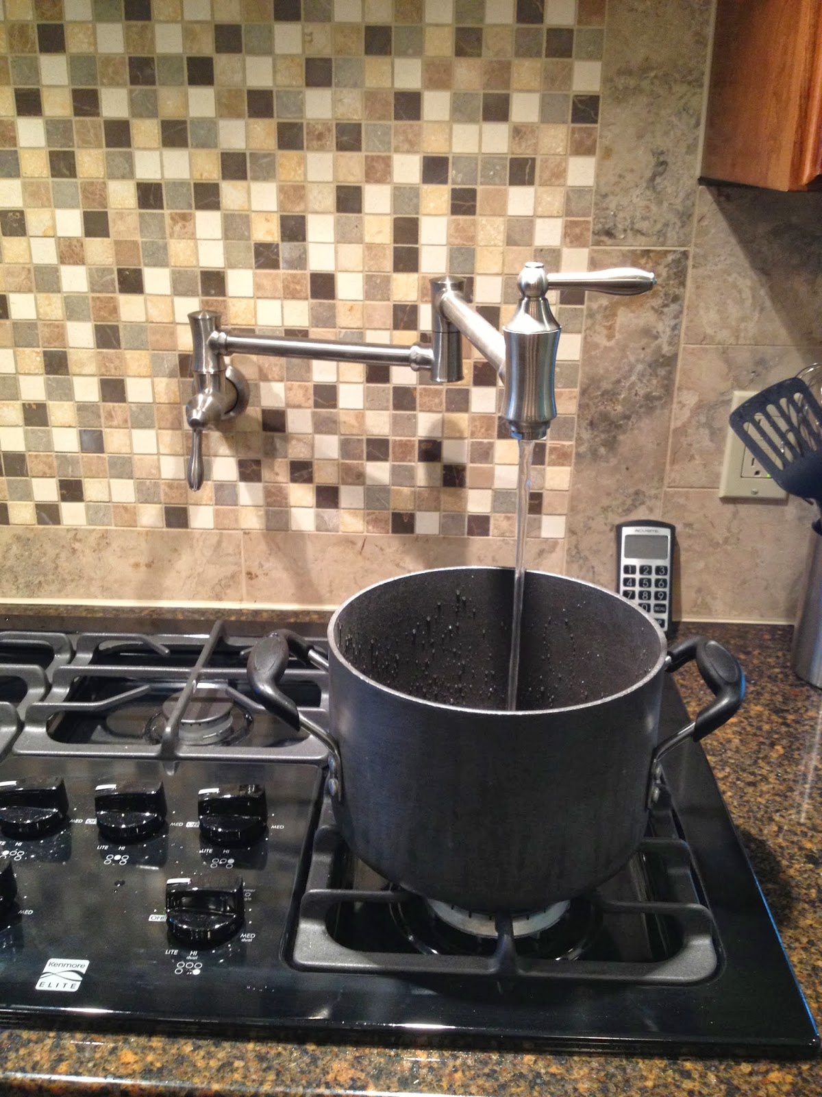 Life of the Lorenzens Kitchen Grout & pot filler