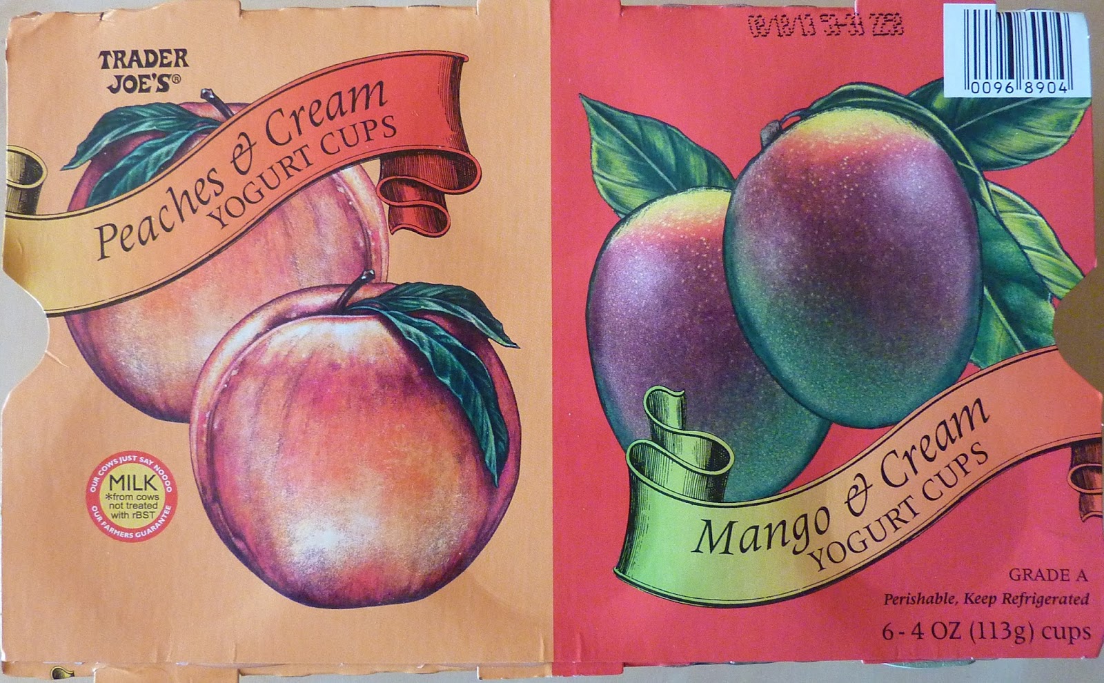 What's Good at Trader Joe's? Trader Joe's Peaches & Cream and Mango & Cream Yogurt Cups