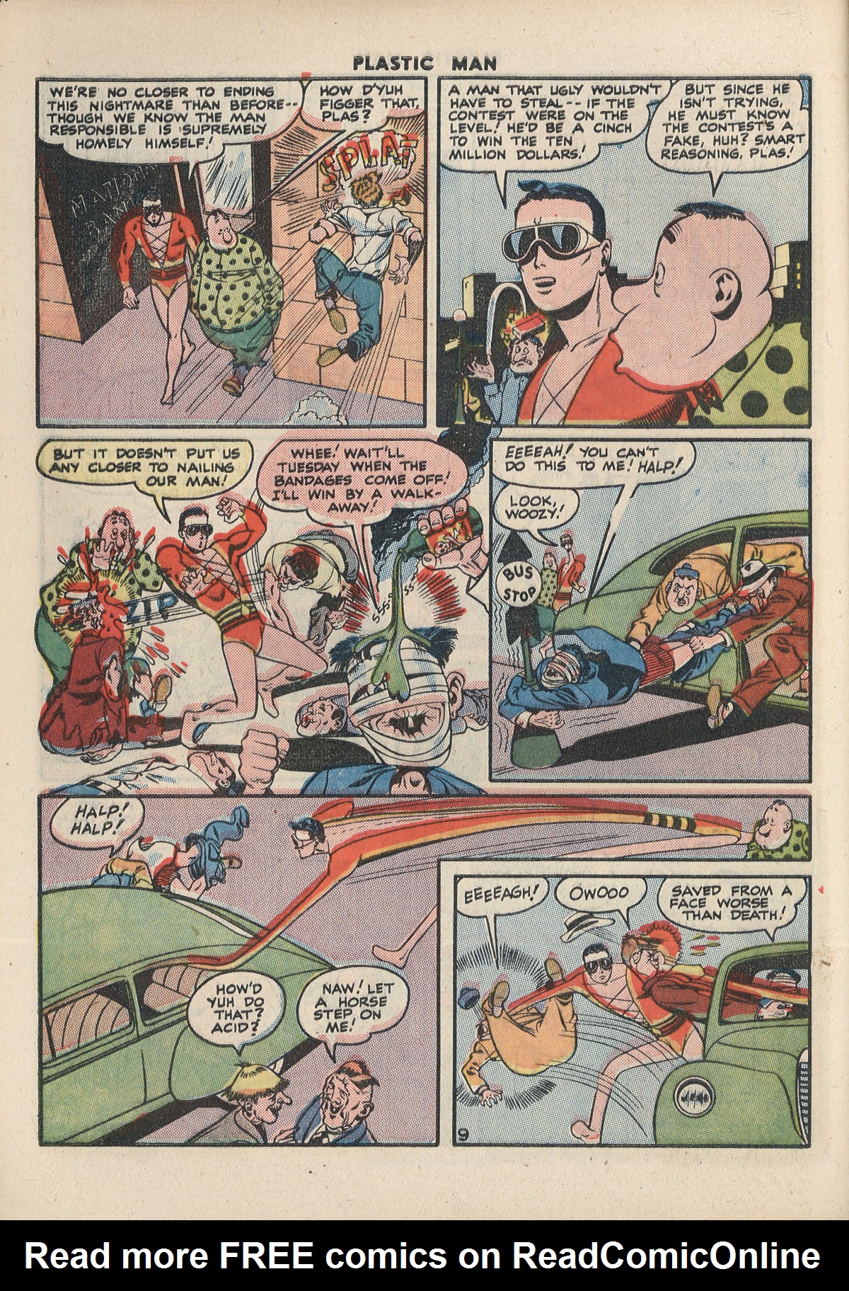 Read online Plastic Man (1943) comic -  Issue #8 - 44