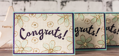 Garden in Bloom Glittery Congratulations Cards - find out about them and joining Stampin' Up! UK here
