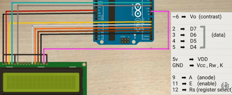 engineering: LCD without pot for Arduino with menu using rotary encoder
