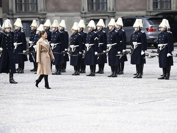 Crown Princess Victoria, Prince Daniel and Princess Estelle and Prince Oscar attended festivities to celebrate the Crown Princes's name day at the Royal Palace