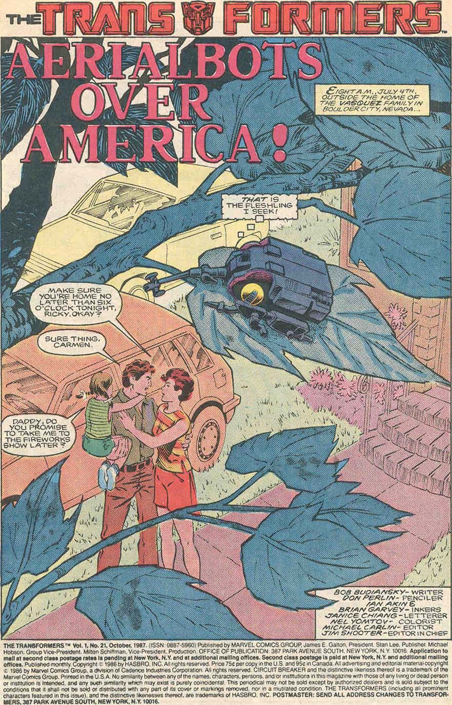 Read online The Transformers (1984) comic -  Issue #21 - 2