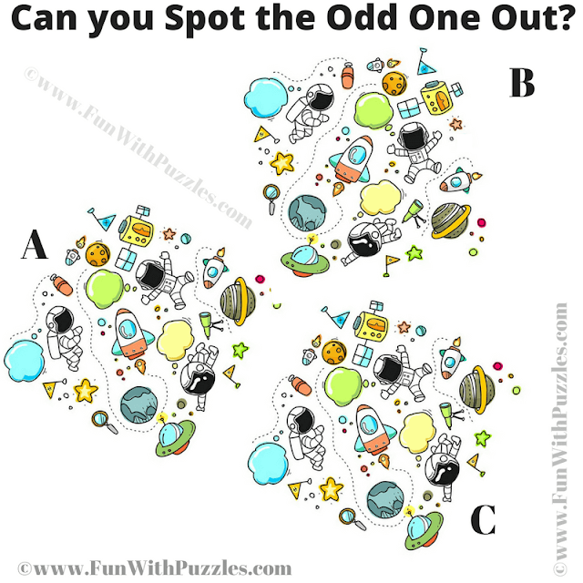 Challenging Odd One Out Picture Riddle