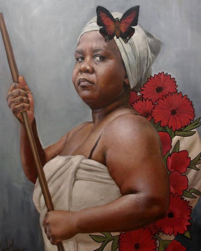Южноафриканский художник. Loyiso Mkize