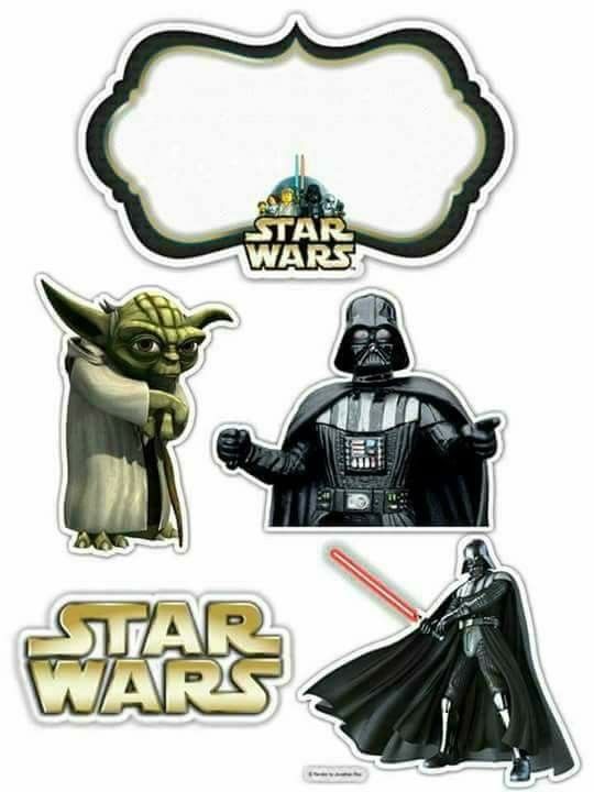 Star Wars Free Printable Cake Toppers. Oh My Fiesta! for Geeks
