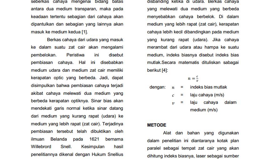 Belajar Membuat Jurnal | O P T I K